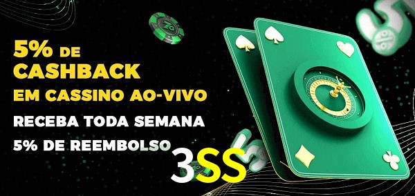 Promoções do cassino ao Vivo 3SS